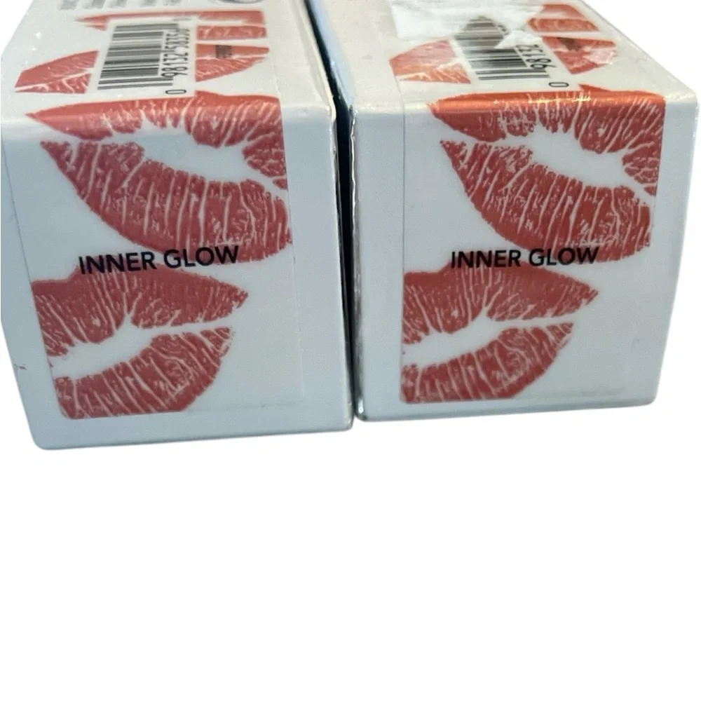 BUXOM Power-Full Plumping Tinted Lip Balm-Hydrating Peptide-Inner Glow-Set of 2